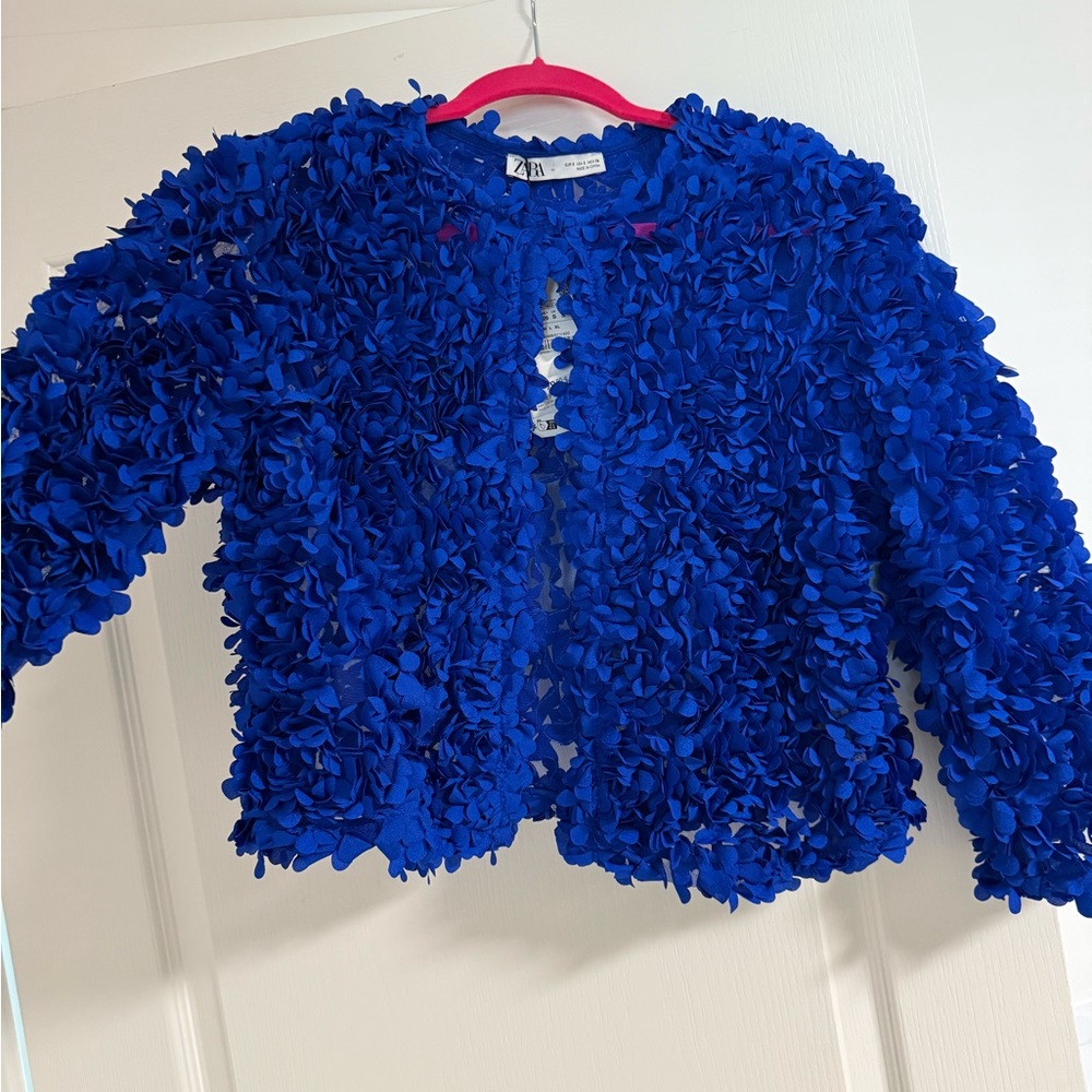 Women Blue Floral shrug / Jacket / cardigan